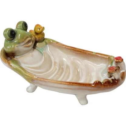 Frog Ceramic Soap Dish | Accessories